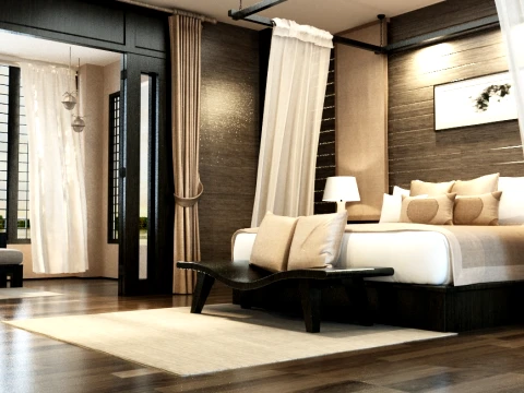 Hotel room 3D Model