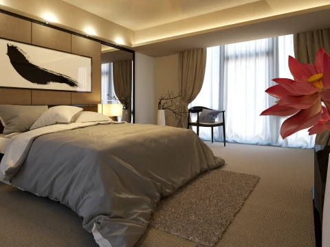 Hotel room 3D Model