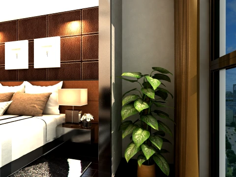 Hotelkamer 3D Model