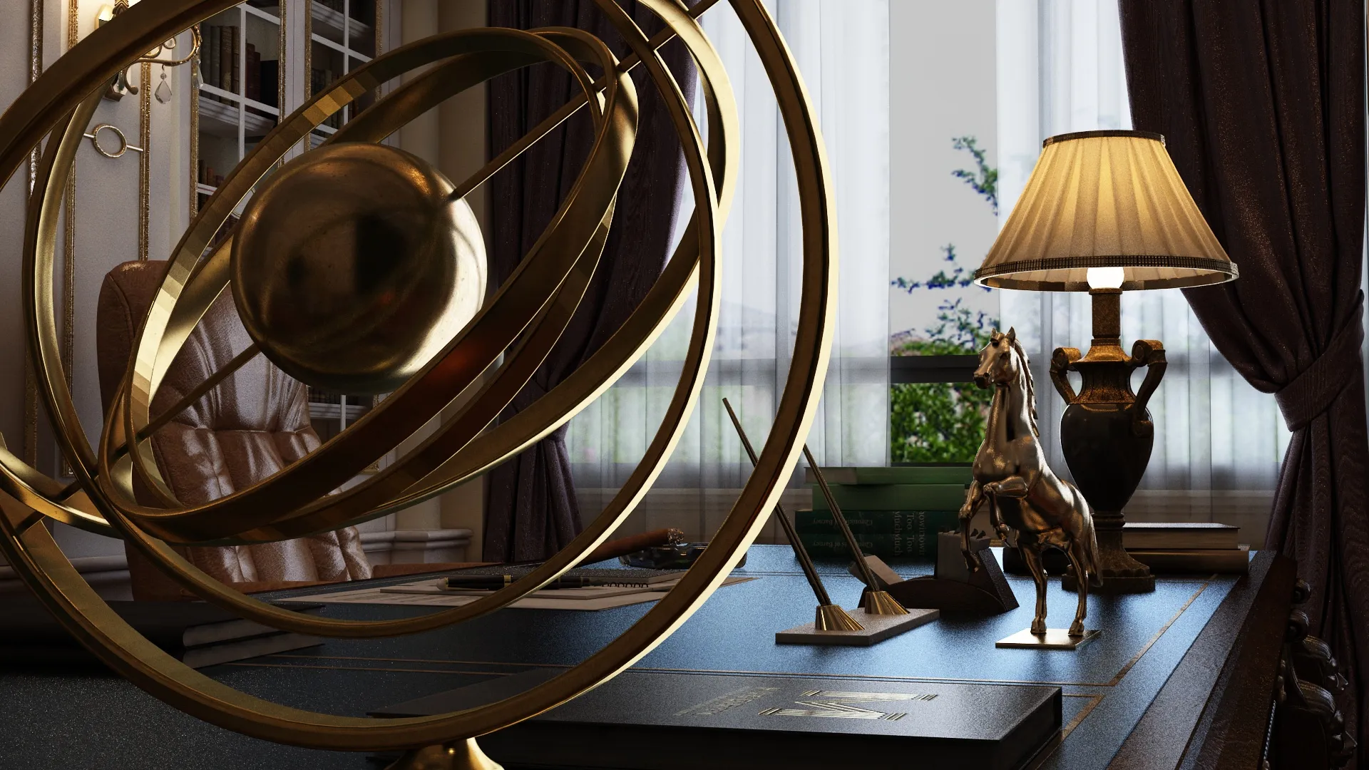 Office 3D Model .c4d .max .obj .3ds .fbx .stl .blend 