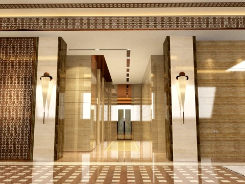 Hotel lobby 3D Model