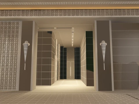 Hotel lobby 3D Model