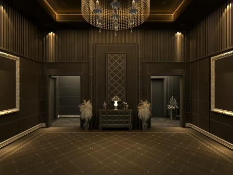 Hotel lobby 3D Model
