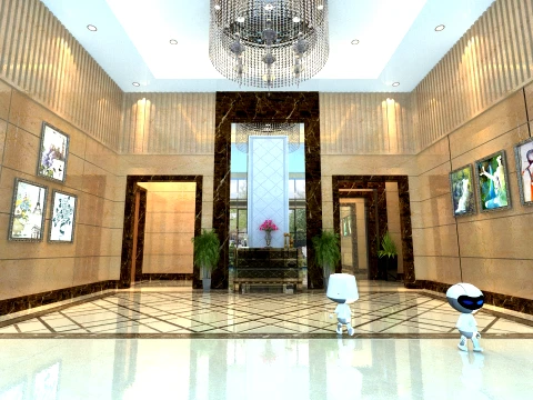 Hotel lobby 3D Model