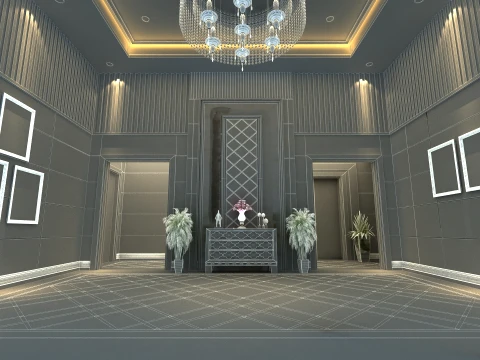 Hotel lobby 3D Model