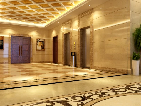 Hotel lobby 3D Model