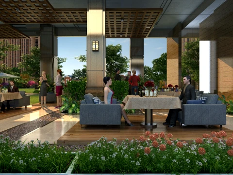 Hotel lobby 3D Model