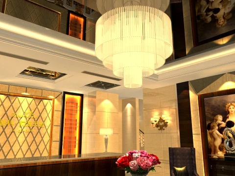 Hotel lobby 3D Model