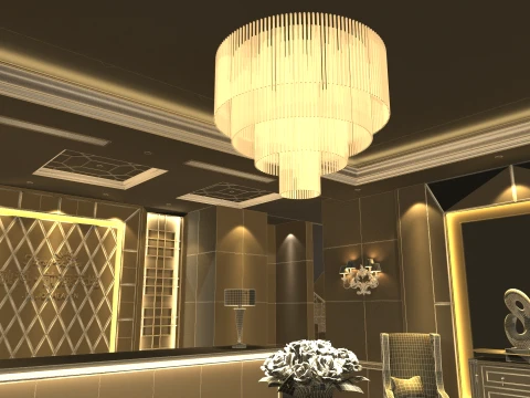 Hotel lobby 3D Model