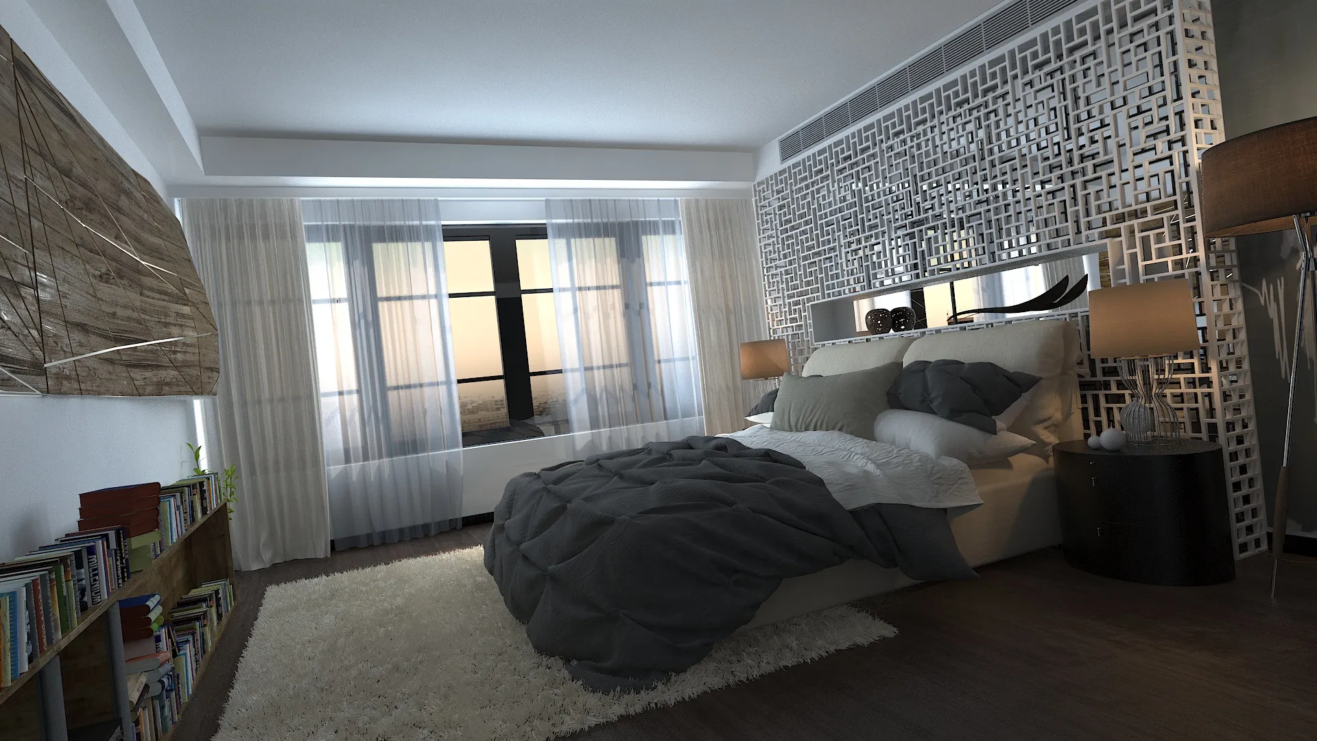 Bedroom 3D Model .c4d .max .obj .3ds .fbx .stl .blend 