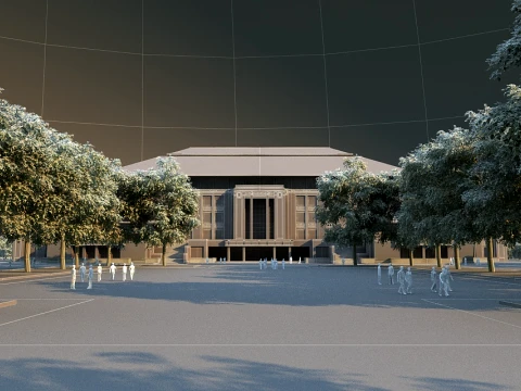 University campus 3D Model