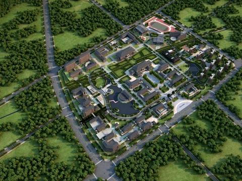 University campus 3D Model