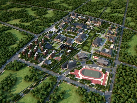 University campus 3D Model