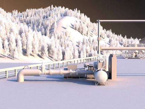 Power plant 3D Model