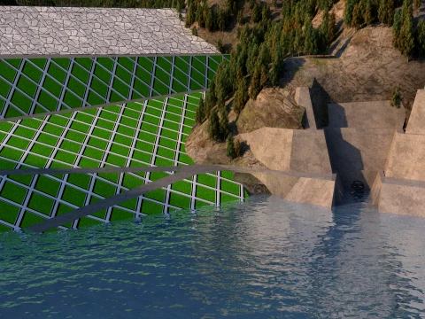 Dam 3D Model