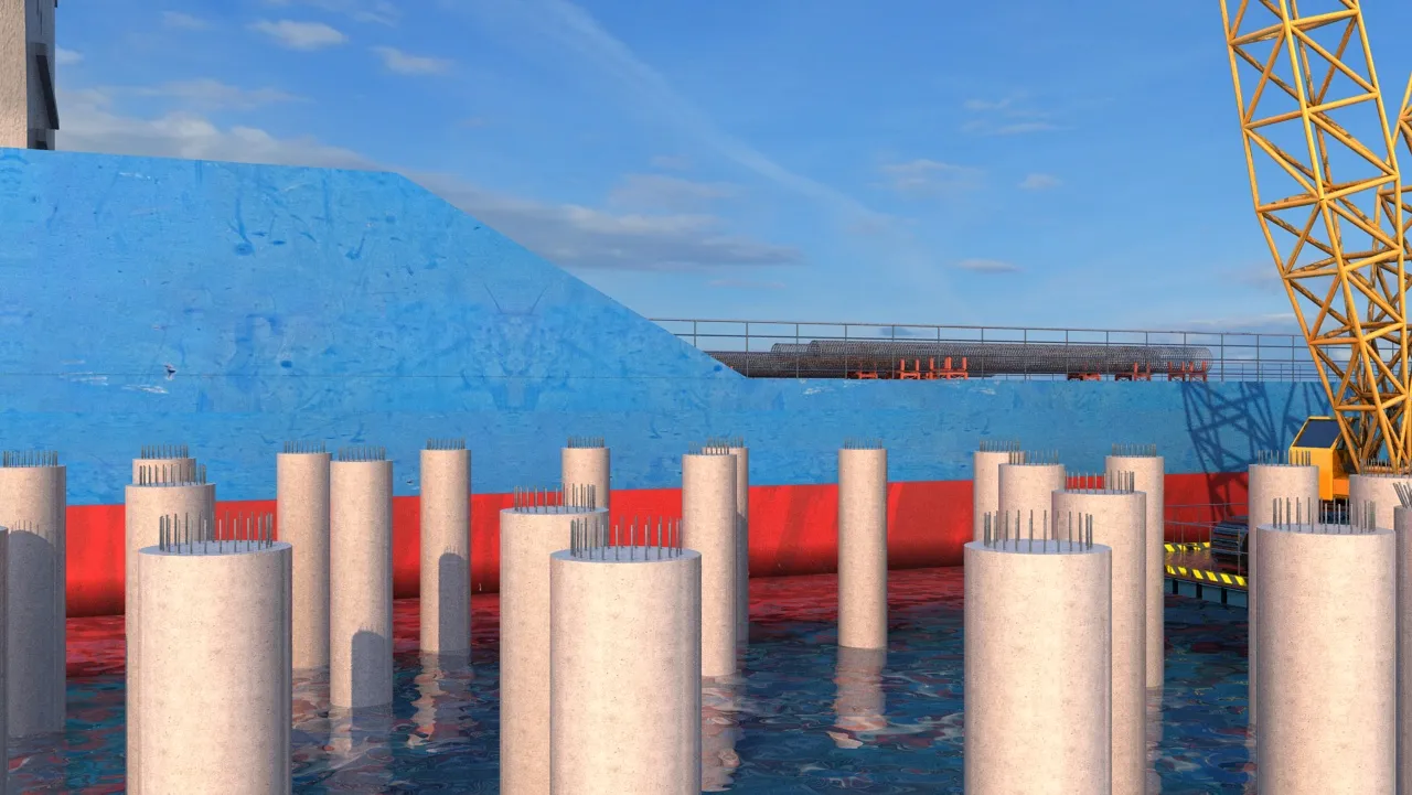 Port construction 3D Model .c4d .max .obj .3ds .fbx .stl .blend 