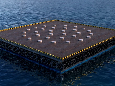 Liman inşaatı 3D Model
