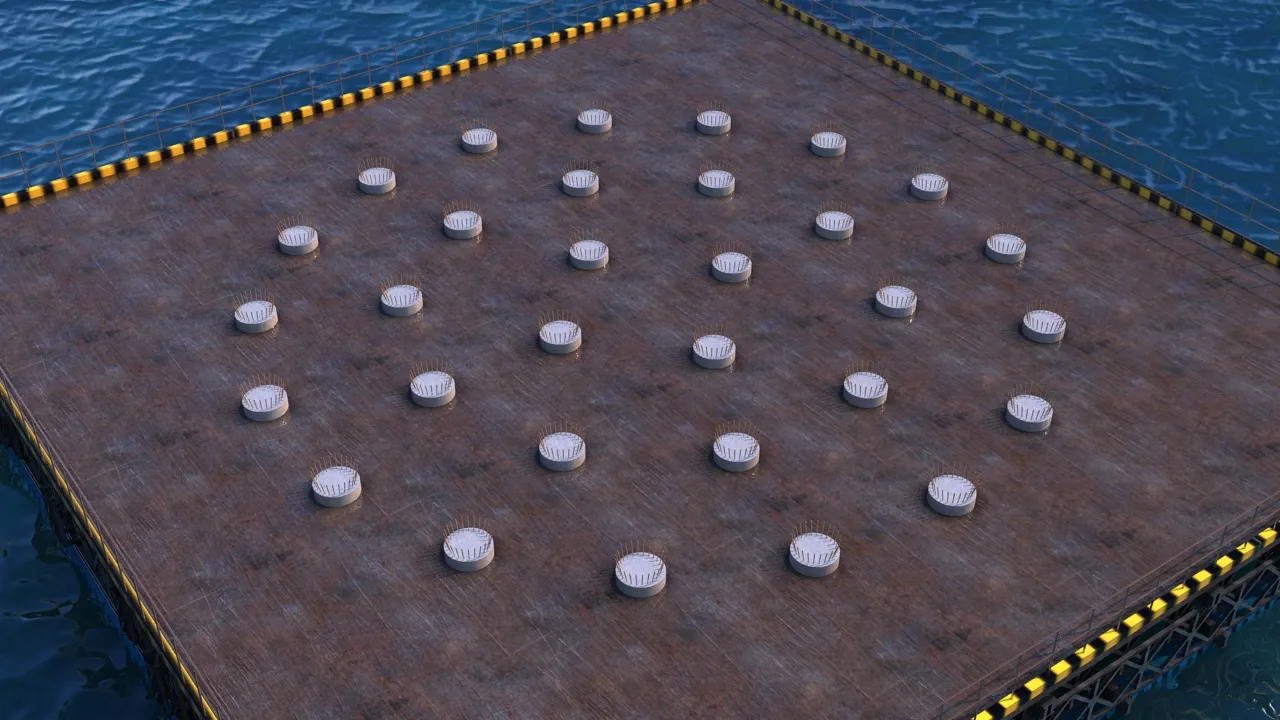 Port construction 3D Model .c4d .max .obj .3ds .fbx .stl .blend