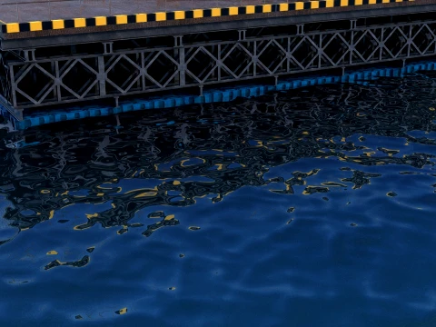 Port construction 3D Model