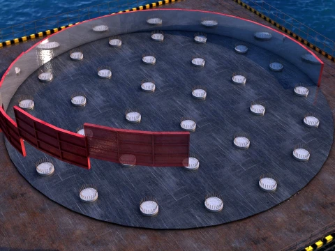 Costruzione del porto Modello 3D