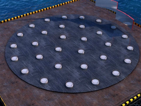 Port construction 3D Model