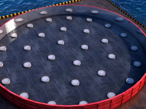Costruzione del porto Modello 3D