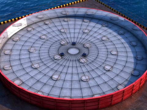 Port construction 3D Model