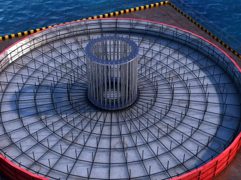 Port construction 3D Model