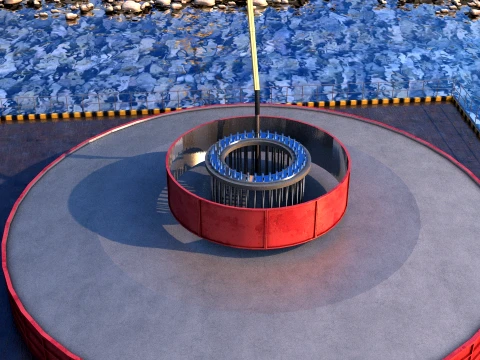 Port construction 3D Model