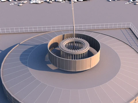 Port construction 3D Model