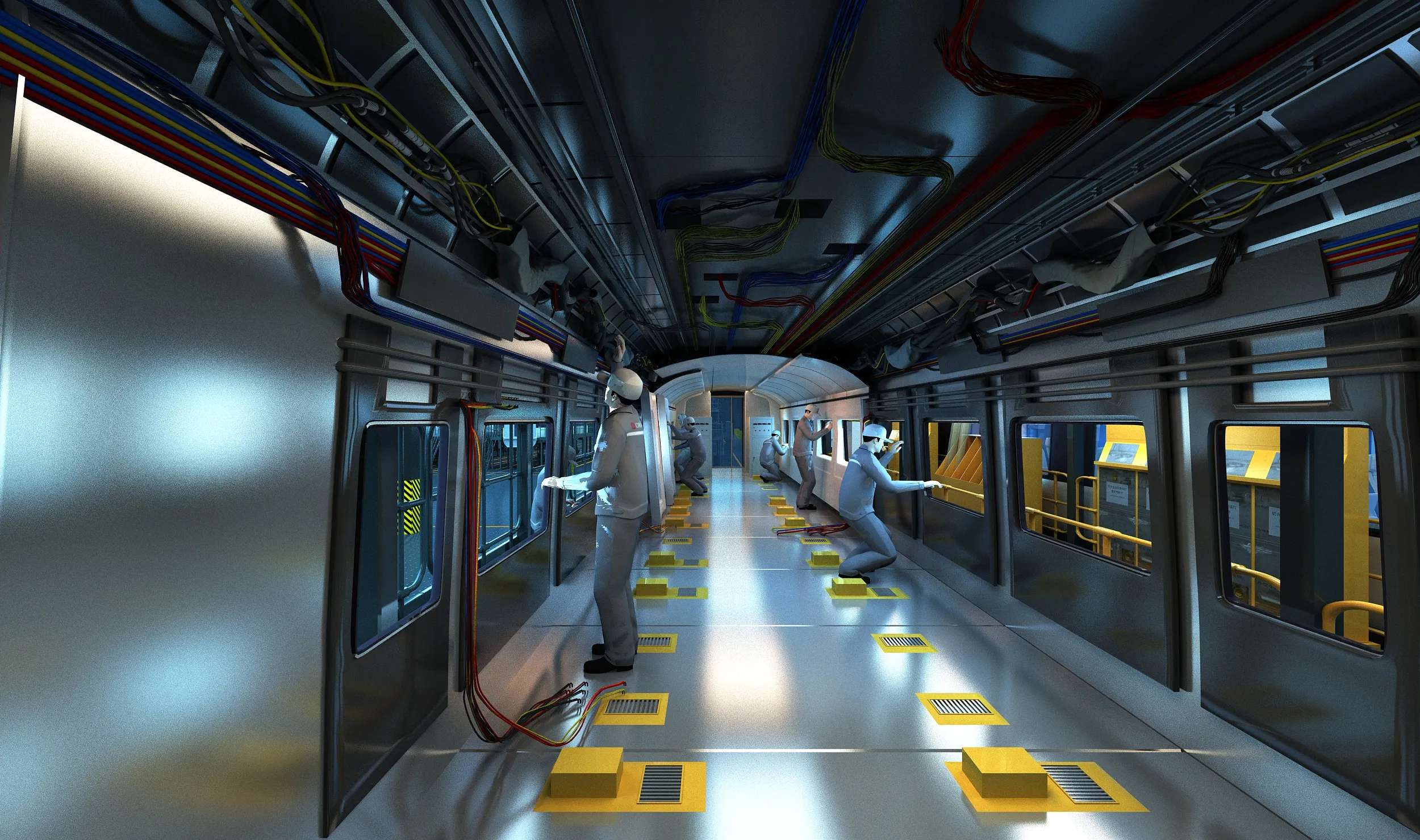 Train carriage 3D Model .c4d .max .obj .3ds .fbx .stl .blend