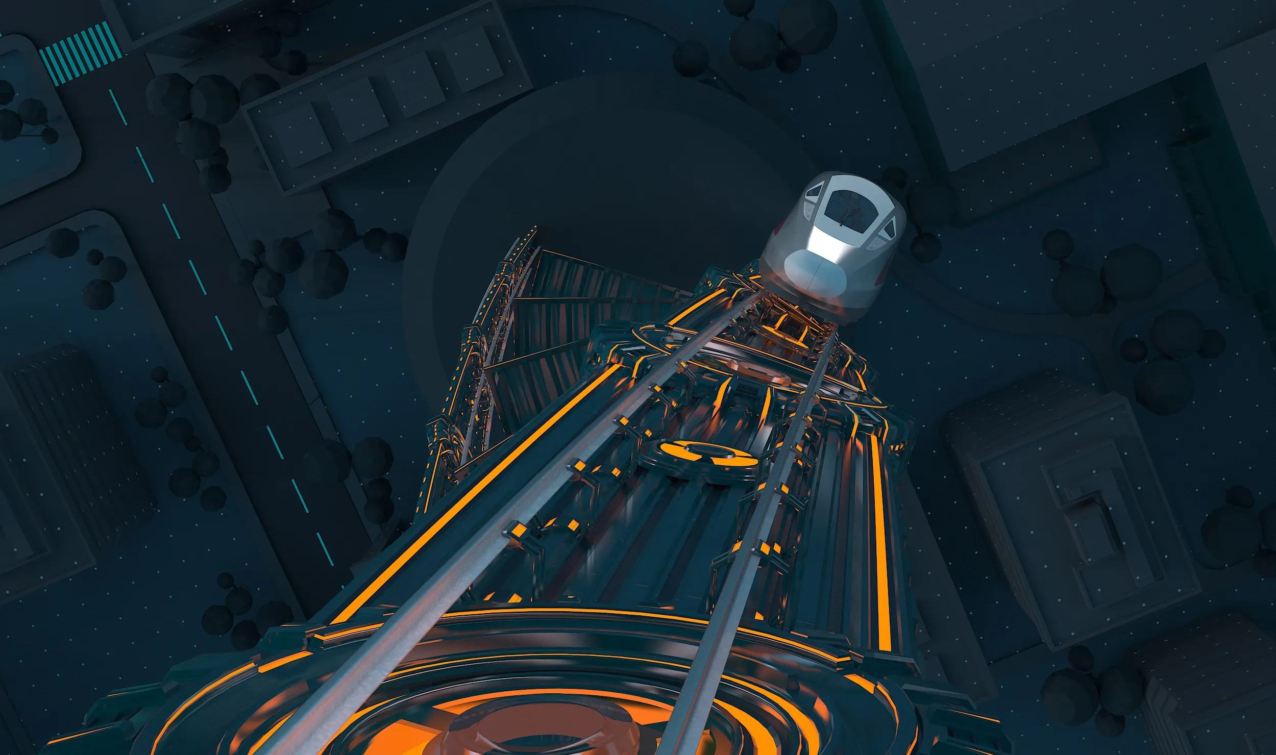 Train 3D Model .c4d .max .obj .3ds .fbx .stl .blend 