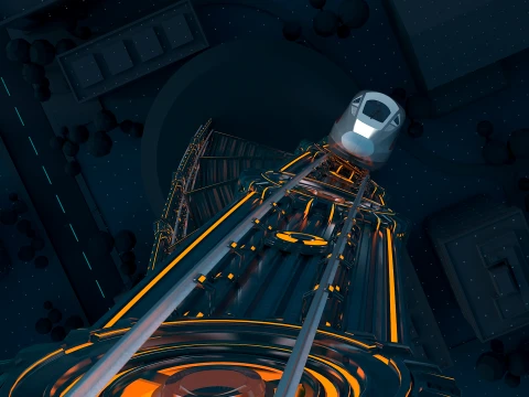 Treno Modello 3D