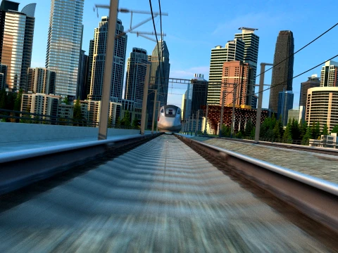 Train 3D 모델