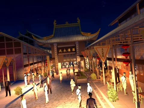 Ancient town 3D Model