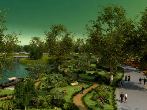 City park 3D Model