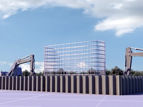 Construction site 3D Model