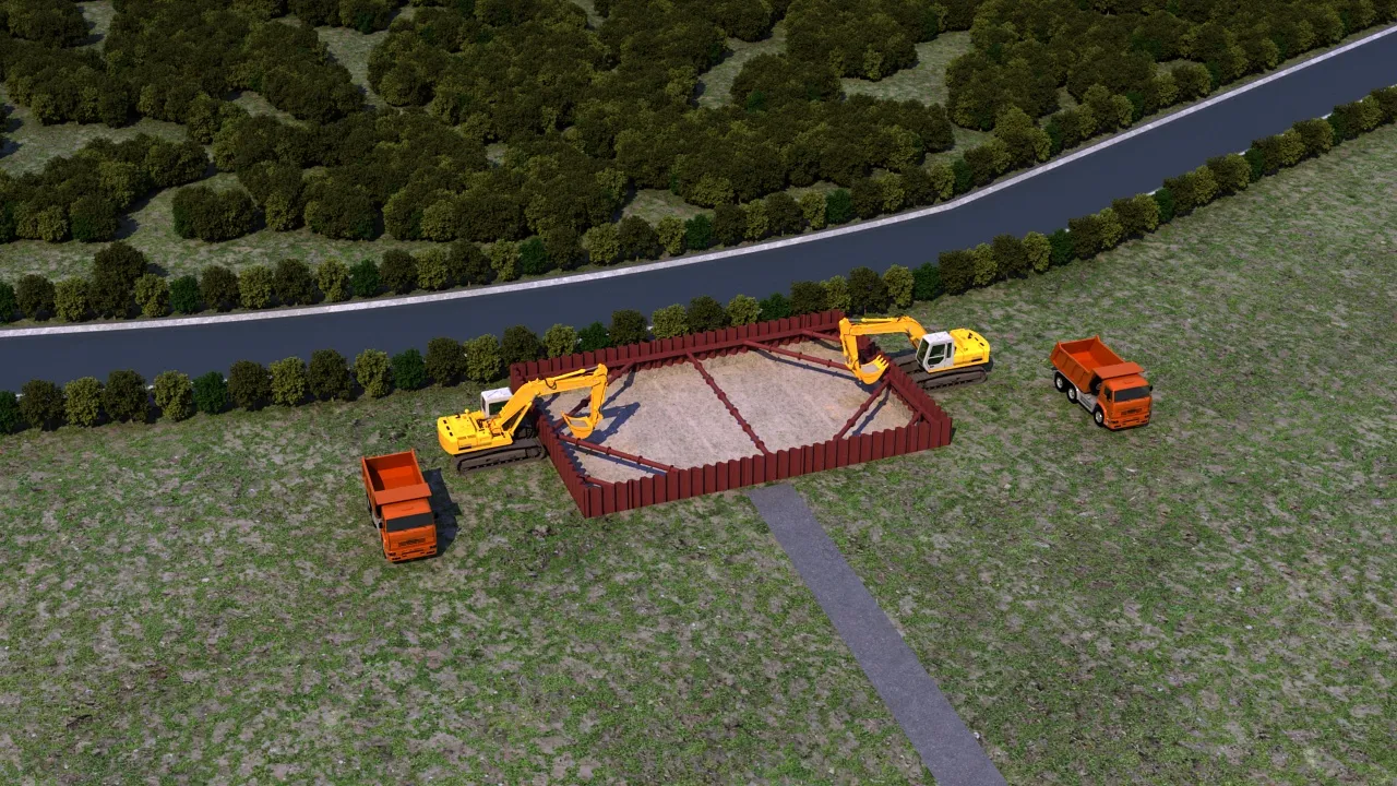Construction site 3D Model .c4d .max .obj .3ds .fbx .stl .blend 