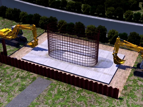 Construction site 3D Model