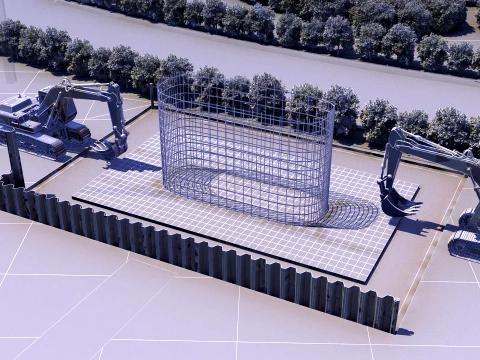 Construction site 3D Model