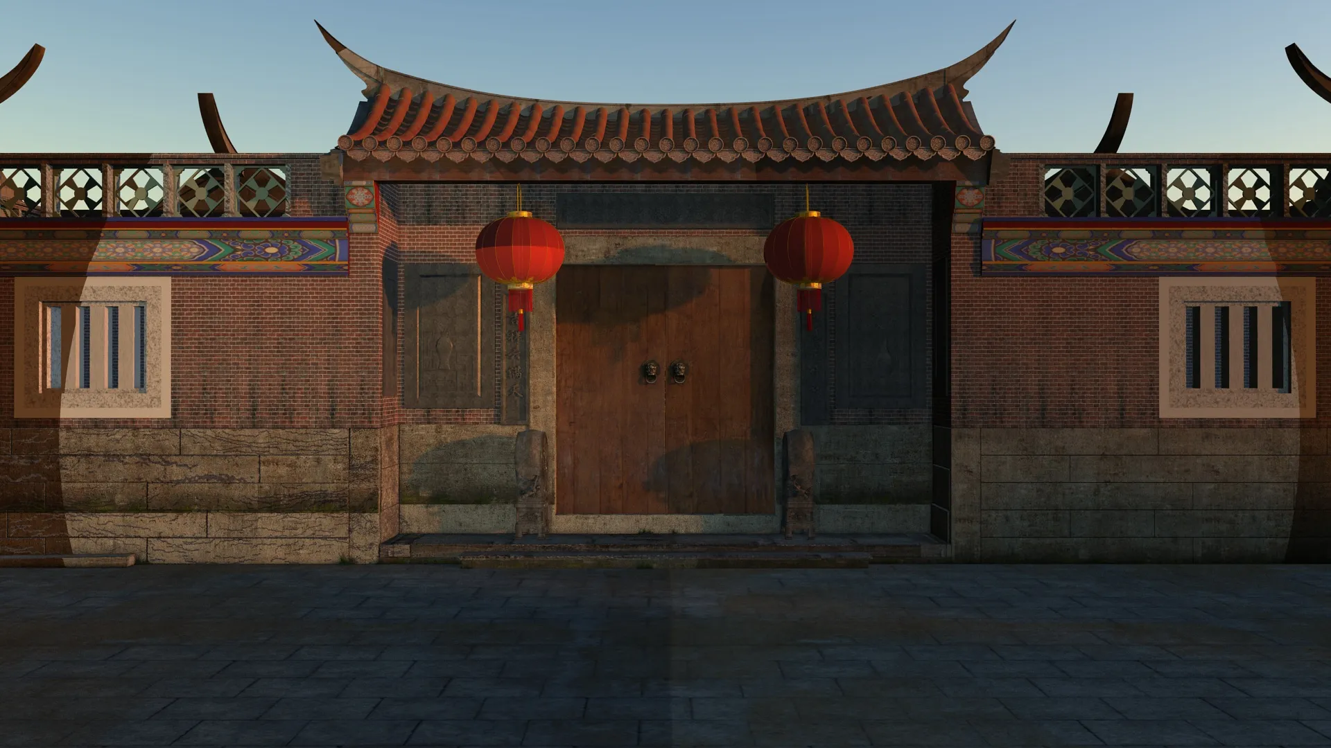 Siheyuan 3D Model .c4d .max .obj .3ds .fbx .stl .blend 