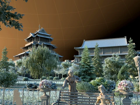 Ancient architecture 3D Model