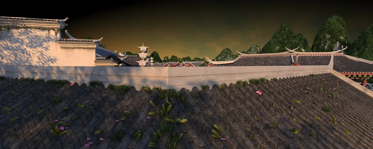 Ancient architecture 3D Model .c4d .max .obj .3ds .fbx .stl .blend 