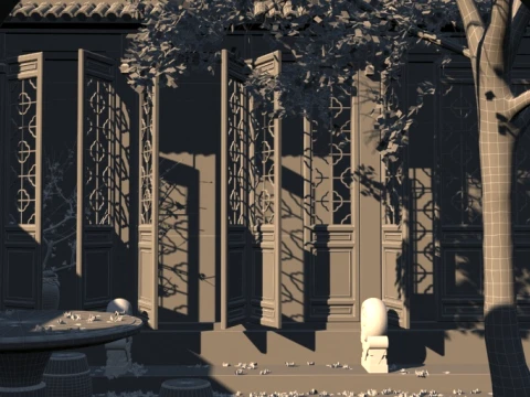 Ancient architecture 3D Model