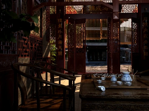 Ancient architecture Model 3D