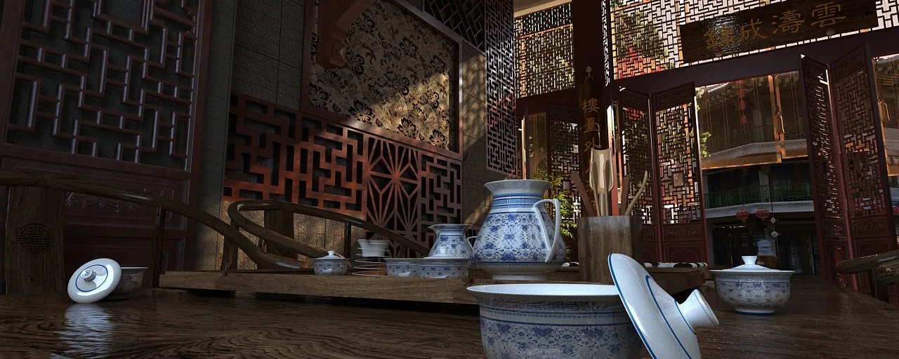 Ancient architecture 3D Model .c4d .max .obj .3ds .fbx .stl .blend 