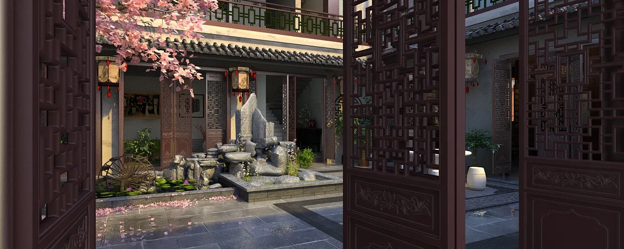Ancient architecture 3D Model .c4d .max .obj .3ds .fbx .stl .blend 