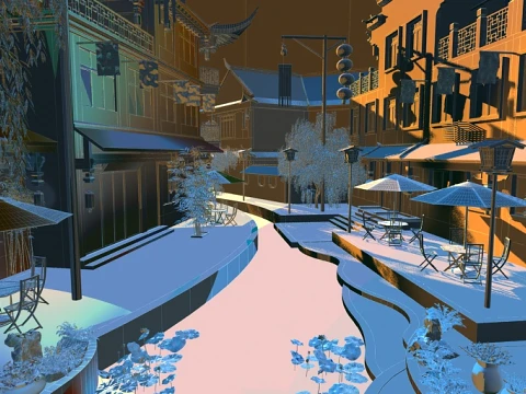 Ancient architecture 3D Model