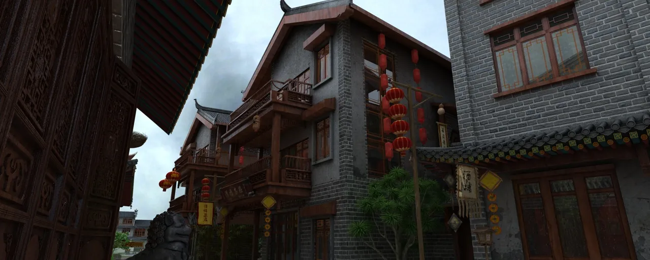 Ancient architecture 3D Model .c4d .max .obj .3ds .fbx .stl .blend 