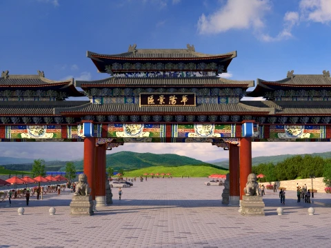 Ancient architecture 3D Model